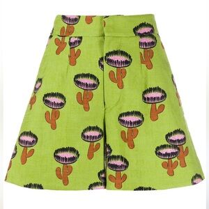 La Double J good butt printed high waisted shorts green small